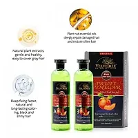 VELVETREE Fruit Vinegar Black Gel Color Professions Hair Colour, 500mlx2-thumb2