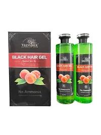 VELVETREE Fruit Vinegar Black Gel Color Professions Hair Colour, 500mlx2-thumb3