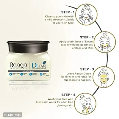 Raaga Professional De-Tan Tan removal Cream with Kojic  Milk, 500 GM-thumb4