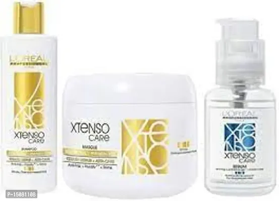 L'Oreal Paris Xtenso Lr Sulfate-Free Care Shampoo, 250 ml and Masque, 198 g and Serum, 50 ml  (3 Items in the set)