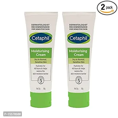 Cetaphil Moisturising Cream 80 gm (Pack of 2)-thumb0