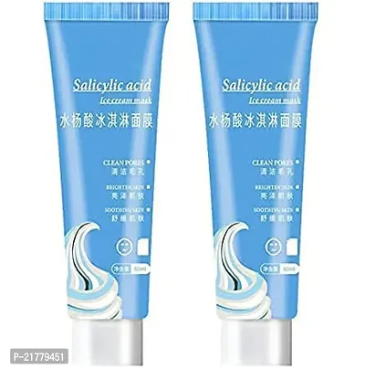 The Trendy Ice Cream Mask Ultra Cleansing, Brighten and Whiten (Pack of 2) 120 ml Each