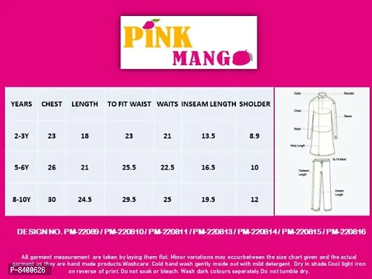 pink mango baby Mahendi top with plazzo-thumb4