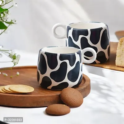 Stylish Ceramic Glossy Studio Pottery Coffee Mug Pack Of 2