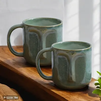 Stylish Ceramic Glossy Studio Pottery Coffee Mug Pack Of 2