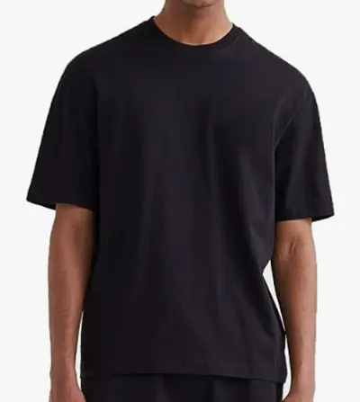 Stylish Blend Solid Round Neck Tees For Men