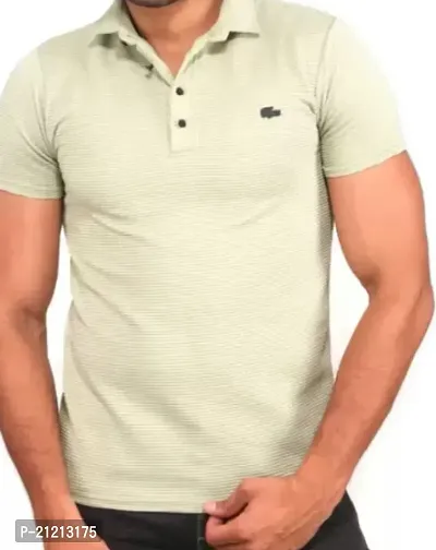 Men Cotton Solid Casual T-Shirt-thumb0