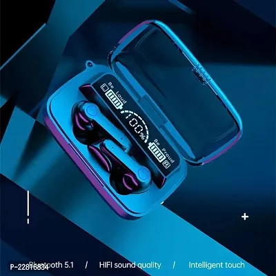 M19 Earbud TWS Wireless In Ear Earbuds with Touch Control Bluetooth Earphone Bluetooth Headset (Black, True Wireless)-thumb2