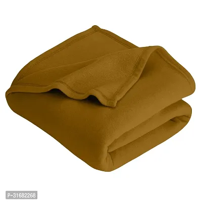 Stylish Polyester Solid Double Bed Blanket-thumb0