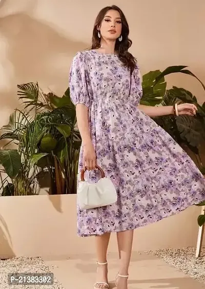 Stylish Multicoloured Georgette  Dress For Women