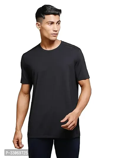 Stylish Polyester Solid T-Shirt for Men-thumb0