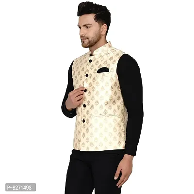 Veera paridhaan men's shop banarasi print nehru jacket