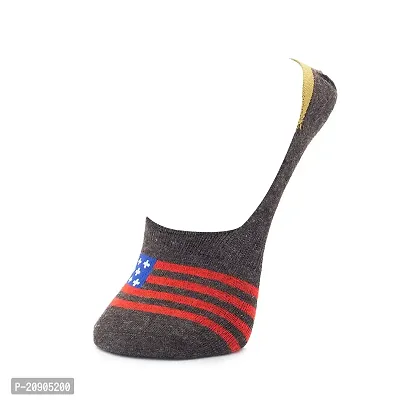 VIE ELEGANTO -Men's Ankle Socks No Show Socks For Loafer Sneakers Low Cut Premium Cotton Blend Socks With Non-Slip Grips | Set Of 3 Loafer Multicolor Socks-thumb2