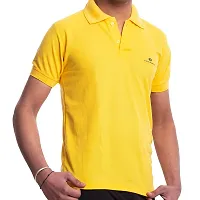 VIE ELEGANTO Cotton Polo T-Shirts - Ultra-Soft  Breathable T-Shirts for Men with High Moisture Absorption-thumb1