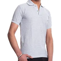 VIE ELEGANTO Cotton Polo T-Shirts - Ultra-Soft  Breathable T-Shirts for Men with High Moisture Absorption-thumb1