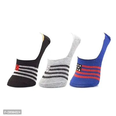 VIE ELEGANTO Men's Ankle Socks No Show Socks For Loafer Sneakers Low Cut Premium Cotton Socks With Non-Slip Grips | Set Of 3 Loafer Socks-thumb4