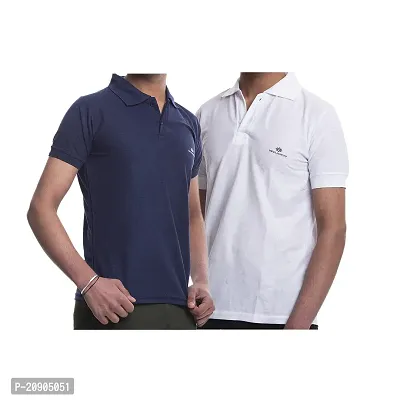 VIE ELEGANTO Polo T-Shirts for Men Boys Combo Cotton Casual use Regular Gift for Birthday Pack of 2