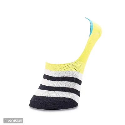 VIE ELEGANTO Men's Ankle Socks No Show Socks For Loafer Sneakers Low Cut Premium Cotton Socks With Non-Slip Grips | Set Of 3 Loafer Multicolor Socks-thumb4