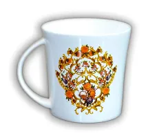 ART TO REAL Bone China Golden Design Classic Coffee Mug (Multicolour)-Set of 6 Pieces-thumb1