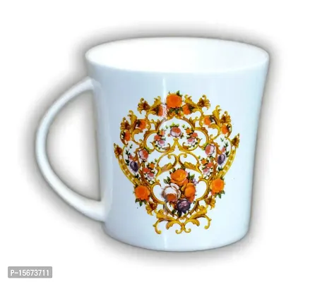 ART TO REAL Bone China Golden Design Classic Coffee Mug (Multicolour)-Set of 6 Pieces-thumb2