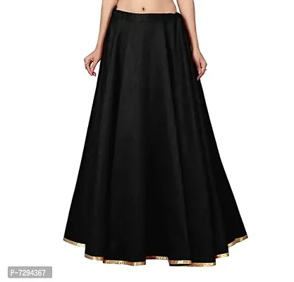 women Black Solid skirt-thumb0