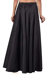 women Black Solid skirt-thumb1