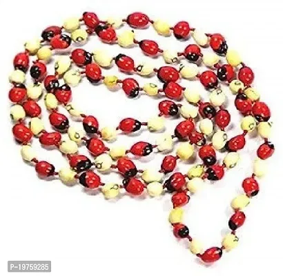 Red-White Series Gunja Mala 108+1 Beads Lab-Certified
