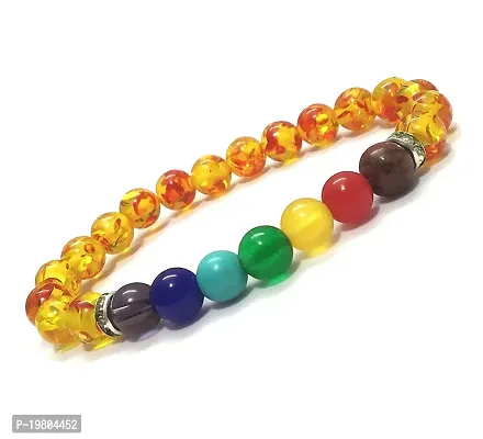 Amber Stone 7 Chakra Bracelet Lab Certified-thumb0