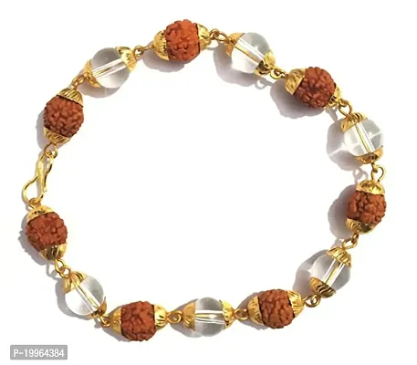 Rudraksha Crystal chain Bracelet