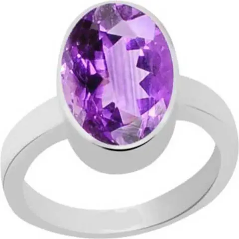 Amethyst Plated adjustable Ring