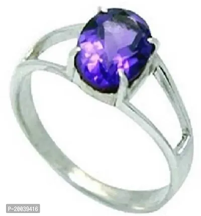 Amethyst Stone Ring adjustable lab certified