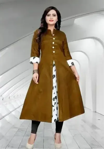 Classic Cotton A-Line Printed Kurti