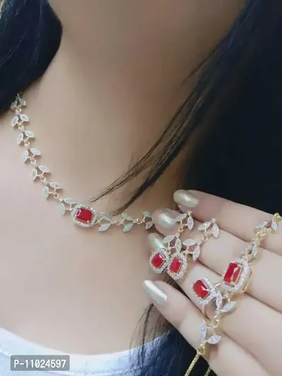 Elegant Brass Jewellery Sets for Women-thumb0