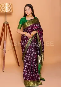 Banarasi Silk Embroidered Saree with Blouse piece-thumb4