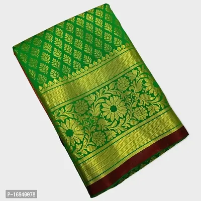 Kanjeevaram Woven Design Saree with Blouse piece-thumb0