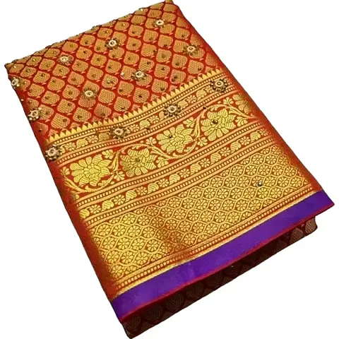 Classic Art Silk Woven Saree With Blouse Piece