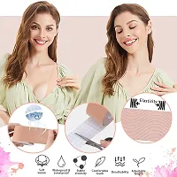 KRIVAZ Boob Tape with10 Pcs Petal Backless Nipple Cover Set for Large Breast, Breathable Breast Lift Tape Athletic Tape with Breast Petals Disposable Adhesive Bra-thumb3