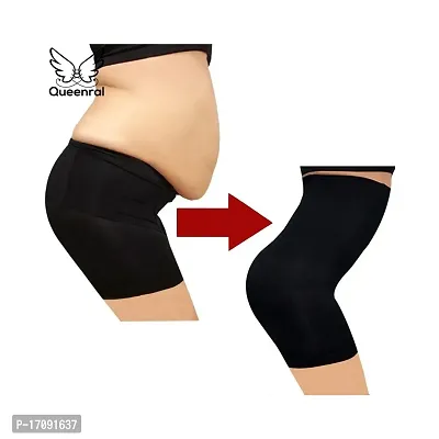 4-in-1 Shaper - Tummy, Back, Thighs, Hips - Black/Efffective Seamless Tummy  Tucker Shapewear Body Shaper