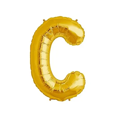 Unique Alphabet Foil Balloon -C (Golden)