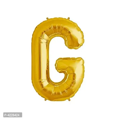 Unique Alphabet Foil Balloon -G (Golden)-thumb0