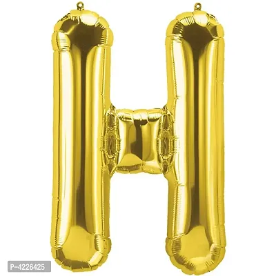 Unique Alphabet Foil Balloon -H (Golden)