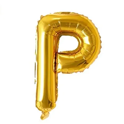BIRTHDAY DECOR Golden Alphabet Foil Balloon