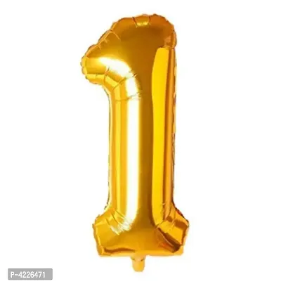 Special Foil Balloon (Number 1) (Golden)-thumb0
