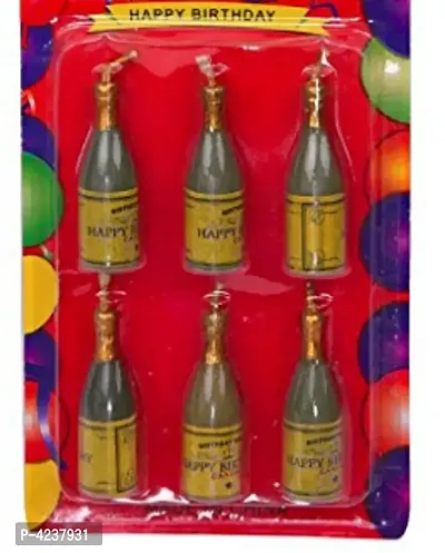 Champagne Bottle Cake Candle (Pack of 6)-thumb4
