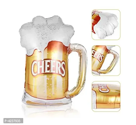 Cheers Beer Mug Shape Foil Balloons (Pack of 1)