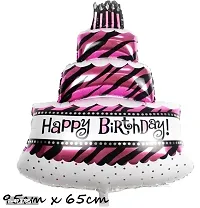Birthday cake shape Foil Balloon (Pack of 1)-thumb1