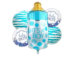 Baby Boy Foil Birthday balloons (Pack of 5)-thumb1