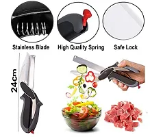 Multipurpose 7 Pcs Kitchen Tools Set Combo (2 In 1 Veg Cutter, Potato Masher, Plastic Whisk, Handy Chopper, Clever Cutter, Power Free Hand Blender, Rice Bowl)-thumb4