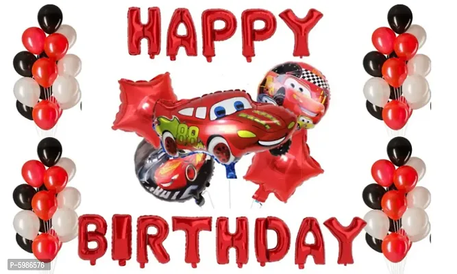 Car Cartoon HBD  Foil Balloon-thumb0