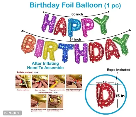 Happy Birthday Decoration Kit 55 Pcs Combo Pack-thumb3